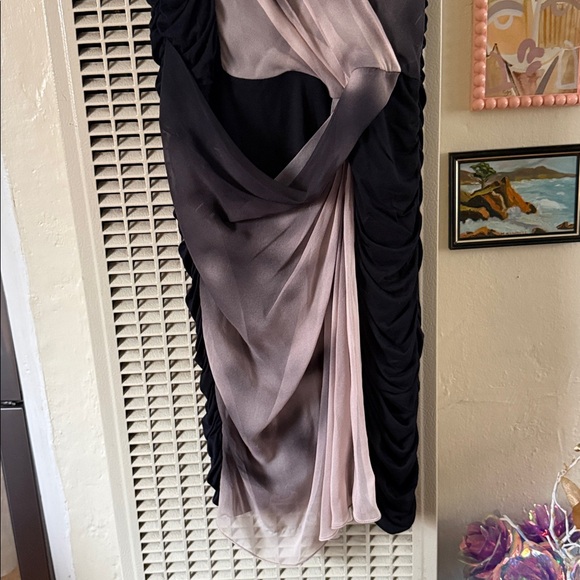 Karen Millen ruched draped silk dress - Picture 3 of 9